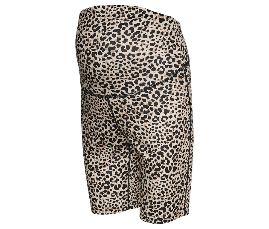 Kurze Leggings mit Leopardenmuster.