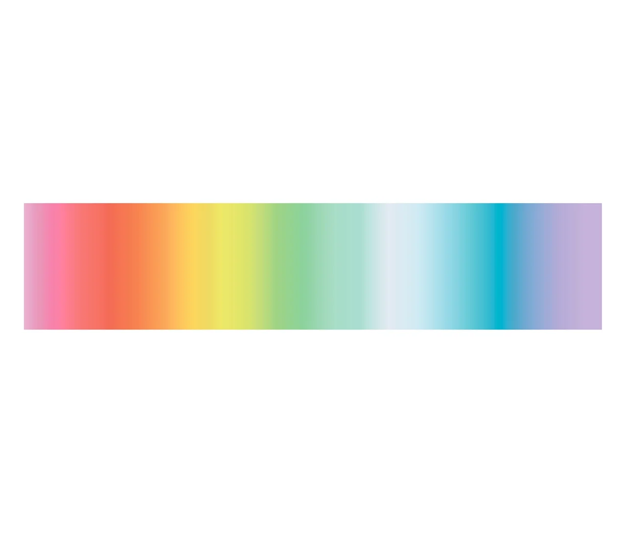 Farbverlauf von pink über rot, orange, gelb, grün, hellblau, blau bis lila.