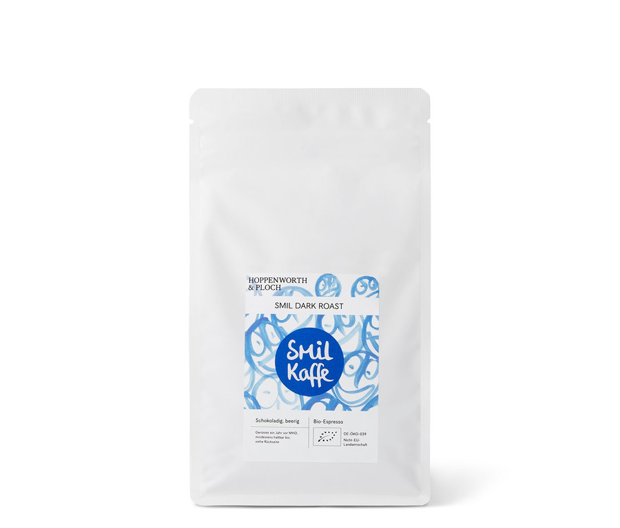 Eine Packung Hoppenworth & Ploch - Smil - Dark Roast Omni-Roast - 250 g.