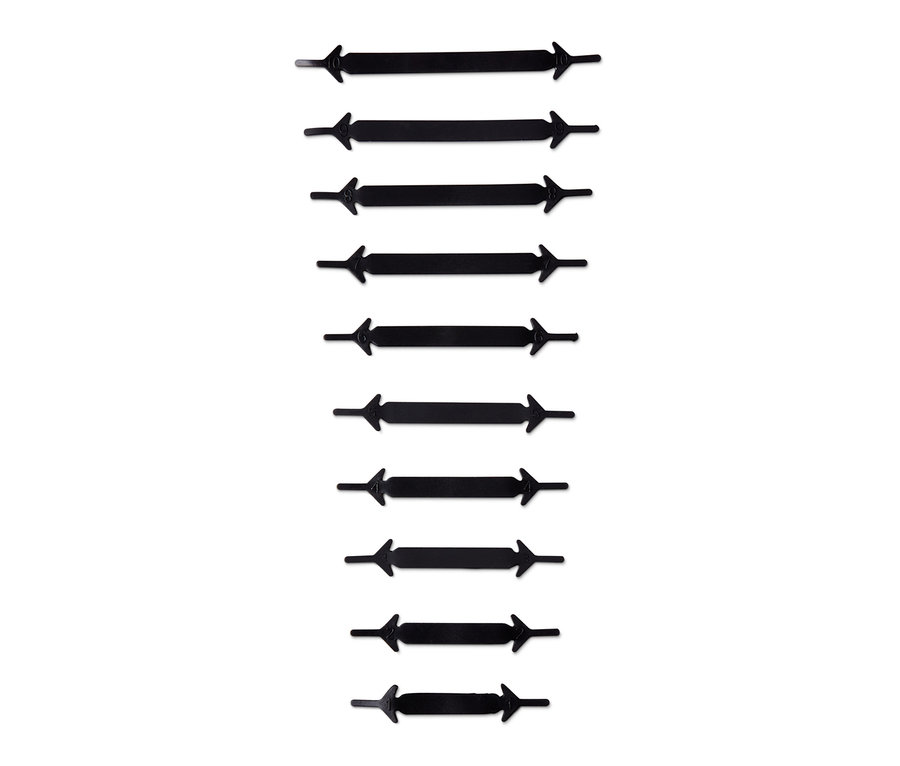 20 elastische Silikon-Schnürsenkel.