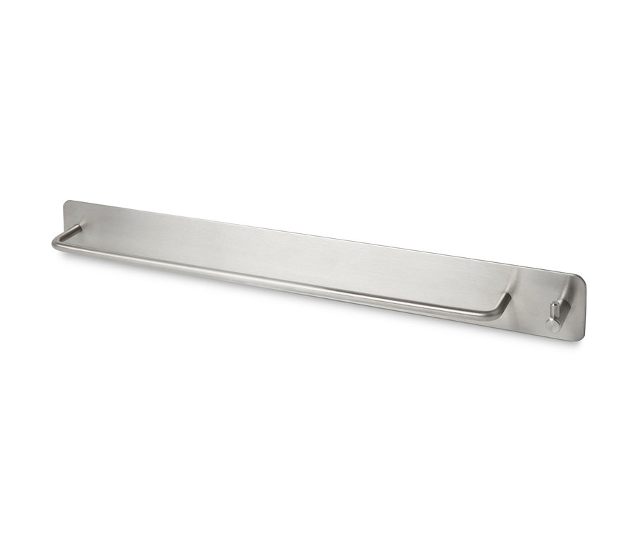 Wandmontierter Handtuchhalter aus Edelstahl.