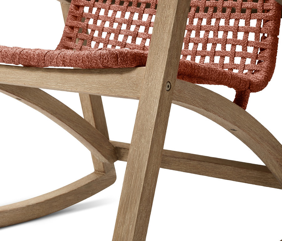 Detailansicht des Garten-Schaukelsessels »Rope«.