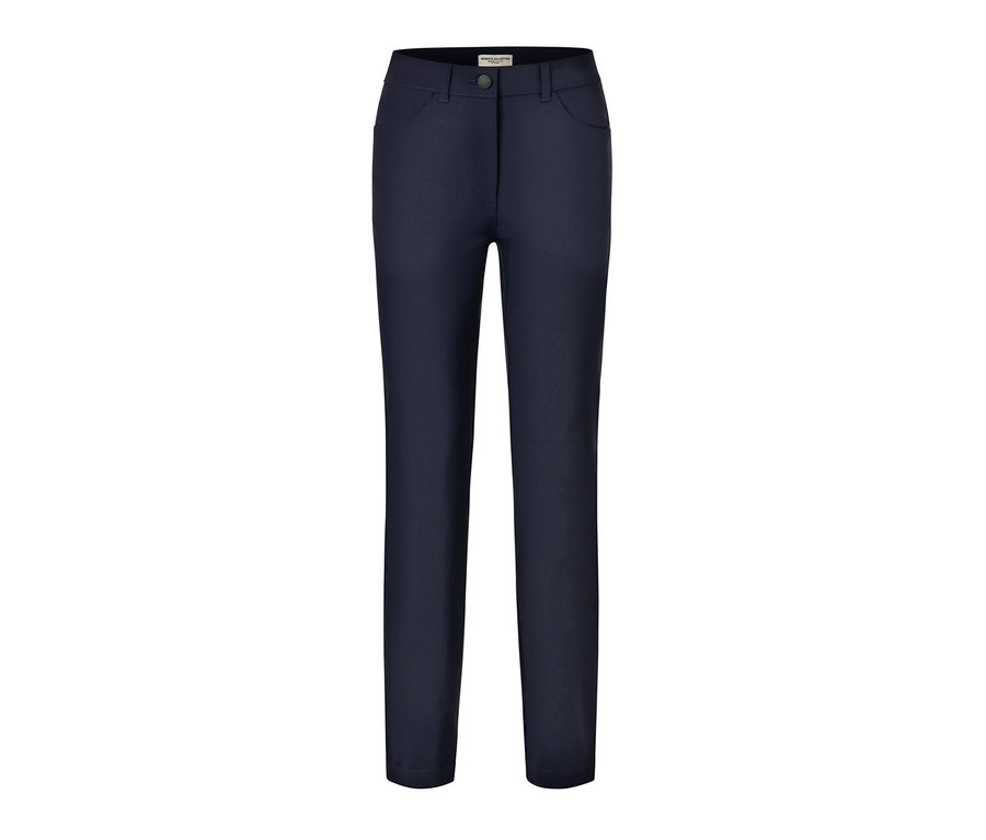 Dunkelblaue Bengalin-Hose.