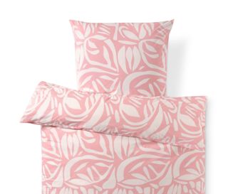 Rosa-weisser Alloverprint