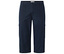 Marineblaue Dreiviertelhose mit Taschen.
