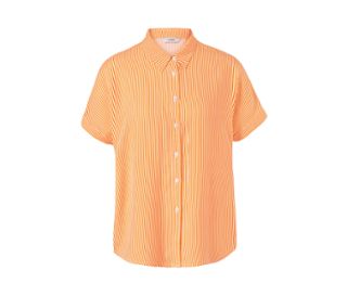 orange-weiss gestreift