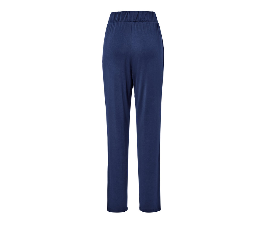 Dunkelblaue Jerseyhose.
