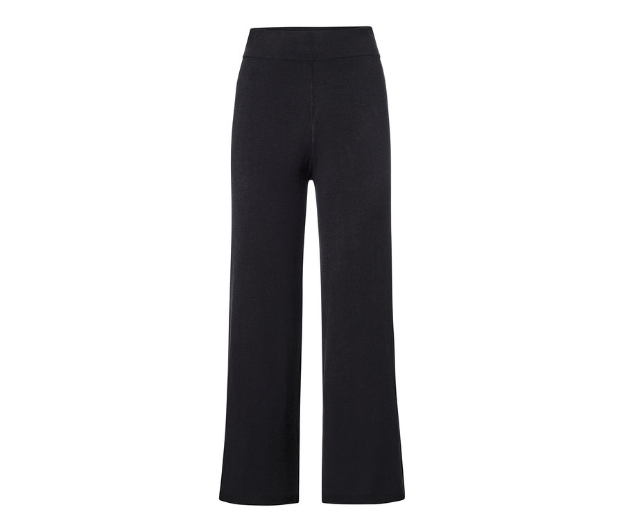 Eine schwarze Soft-Hose mit Komfortbund.