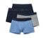 Vier blaue und graue Slipboxer.
