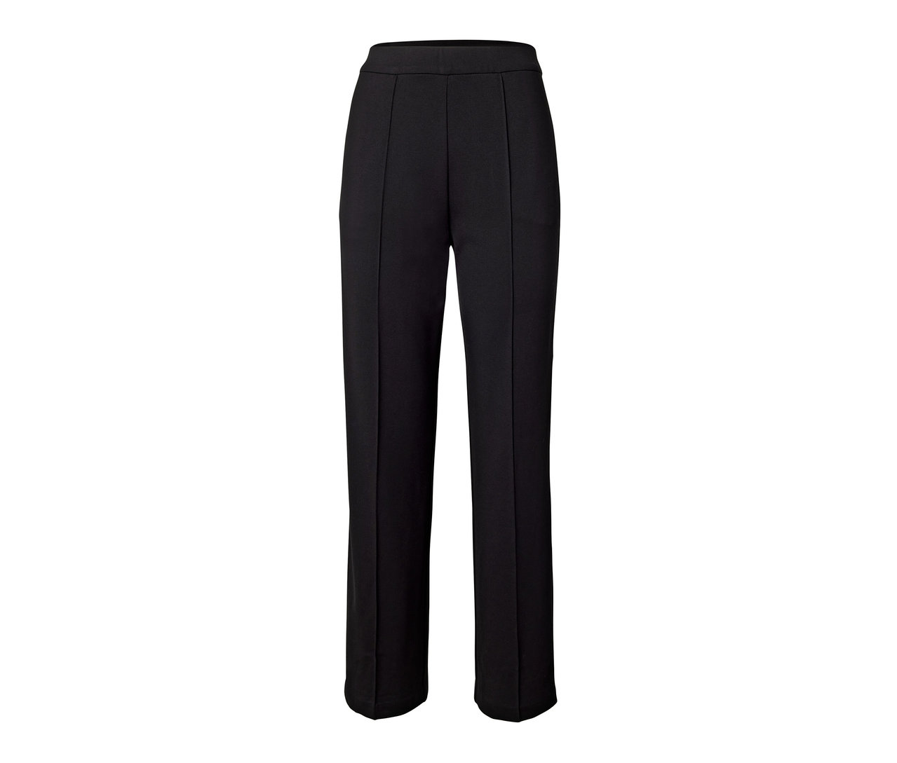 Schwarze Jerseyhose mit Biese.
