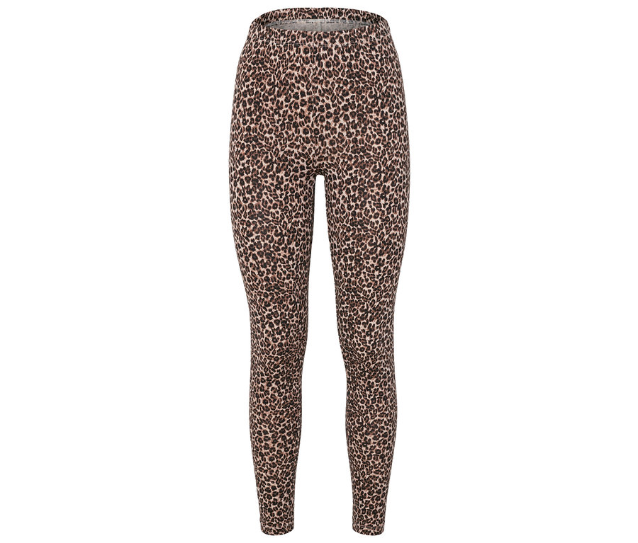 Leggings mit Animal-Print.