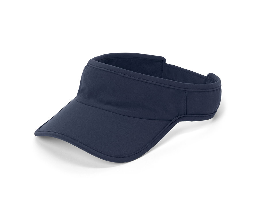 Ein marineblauer Laufvisor.