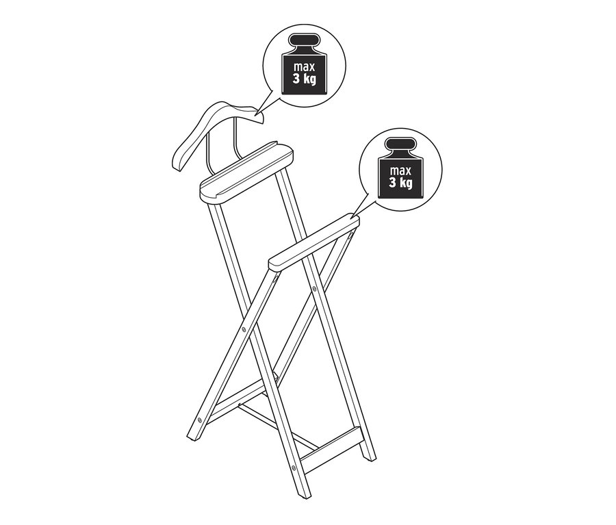 Illustration eines stummen Dieners.