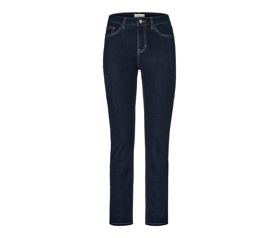 Dunkelblaue Slim Jeans – Fit »Emma«.