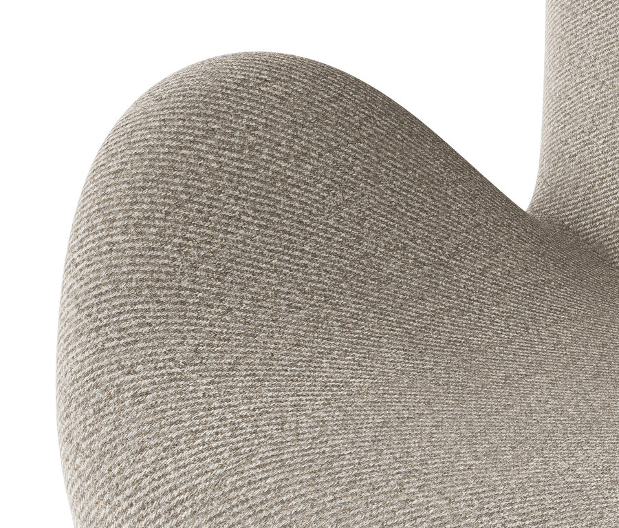 Detailansicht eines Sessels mit Drehfunktion.