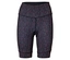 Nahaufnahme von gemusterten, knielangen Leggings mit dunklem Bund.