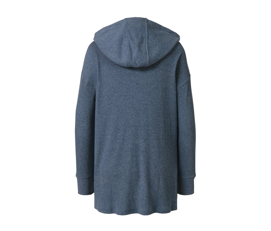 Blaues Relaxshirt von hinten.