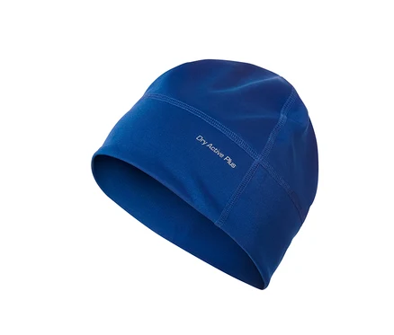 Blaue Funktionsmütze.