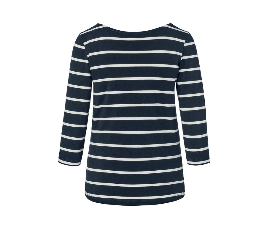 Gestreiftes Shirt mit 3/4-Arm.