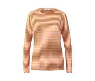 Orange-cremeweiß gestreift