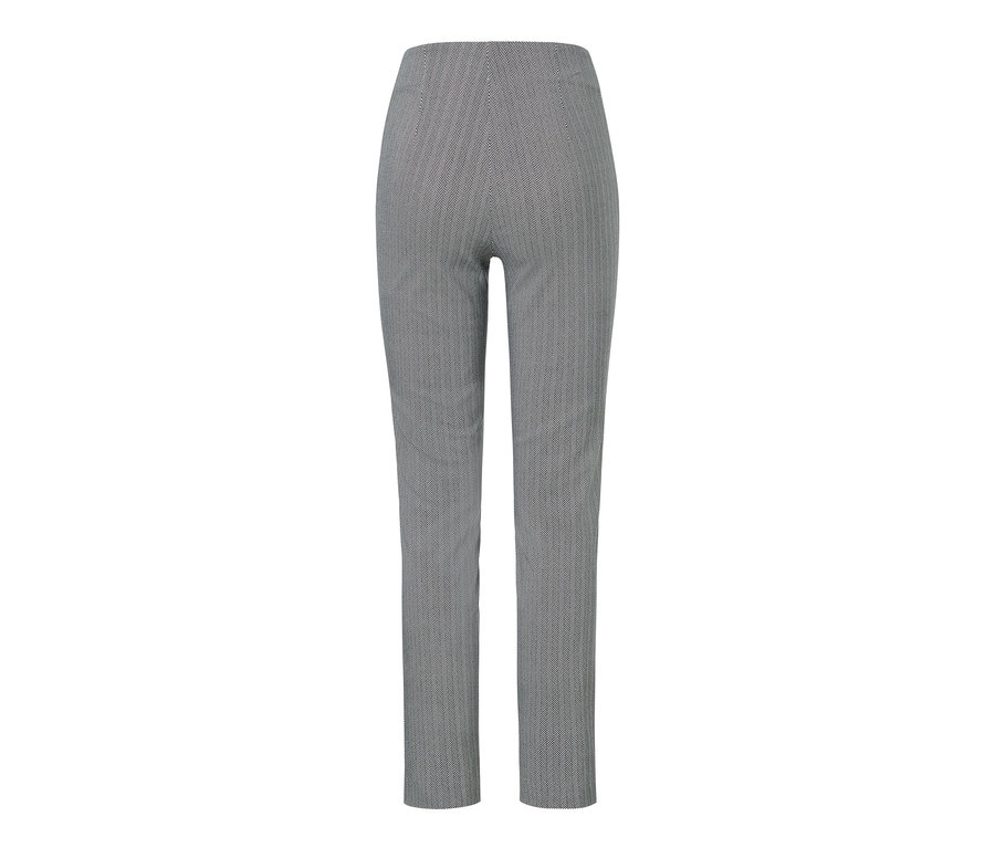 Graue bedruckte Stretchhose.