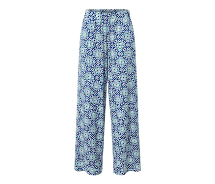 Palazzohose mit Alloverprint.