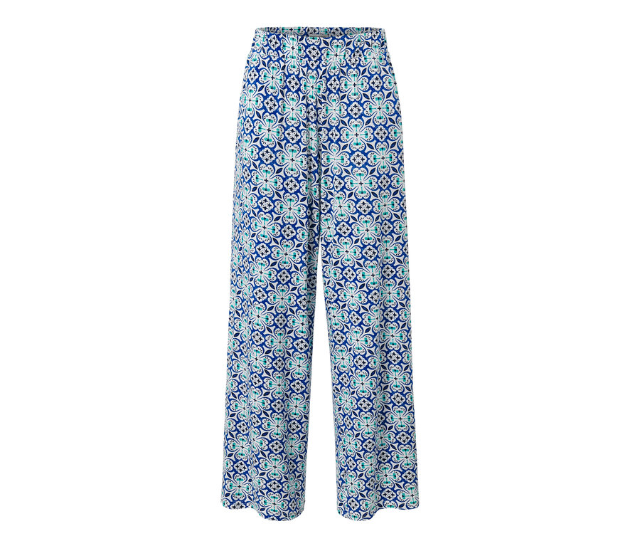 Palazzohose mit Alloverprint.