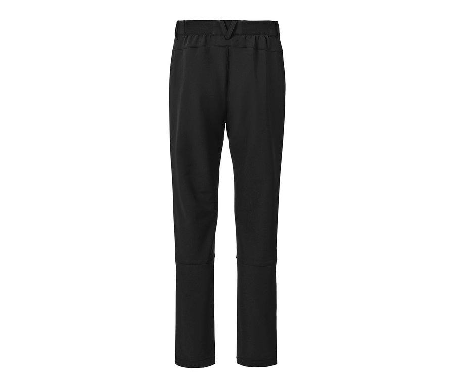 Eine schwarze Thermohose auf weißem Hintergrund.