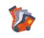 Fünf Paar Kinder-Socken mit Blumenmuster.