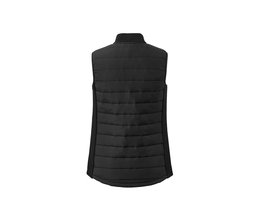 Detailansicht der Rückseite einer Thermo-Steppweste.