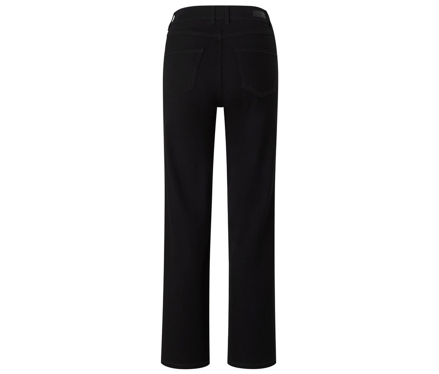 Schwarze Jeans von hinten.