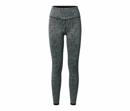 Wende-Sporttight mit Blattdruck.