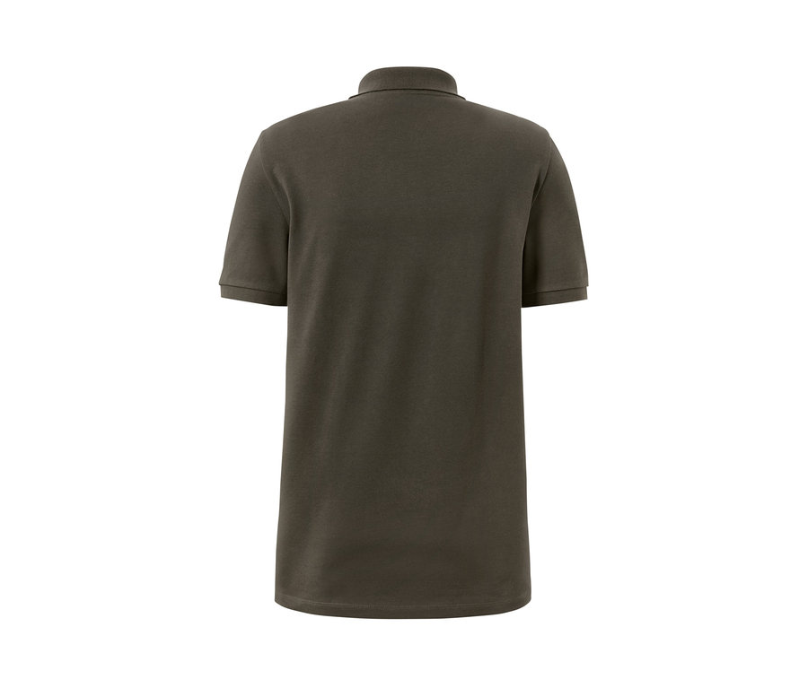 Rückansicht eines Piqué-Poloshirts.