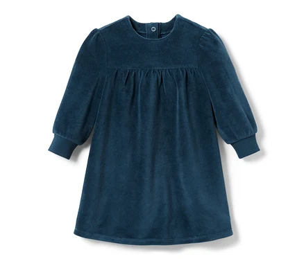 Blaues Baby-Nickikleid.