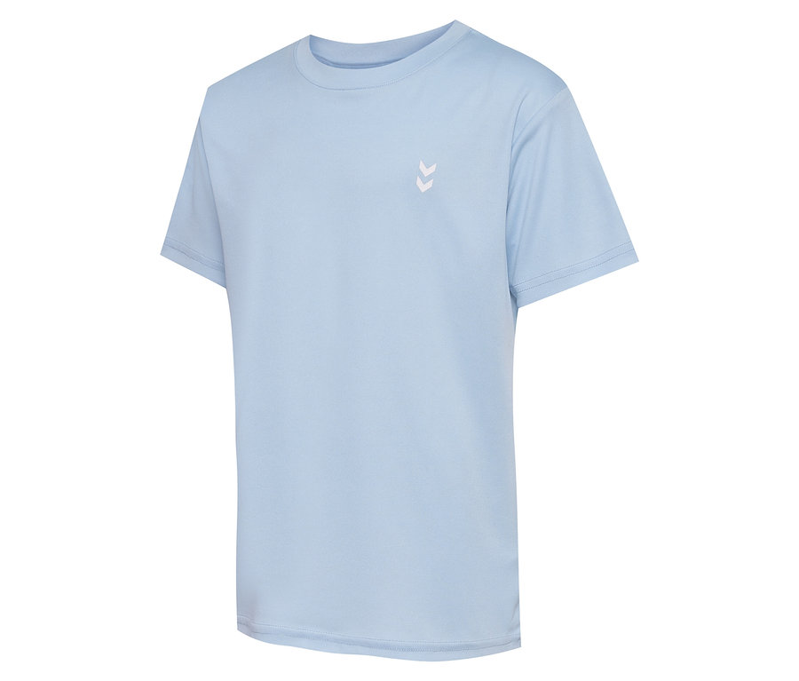Helles blaues HUMMEL HMLJR pulse Training-T-Shirt.