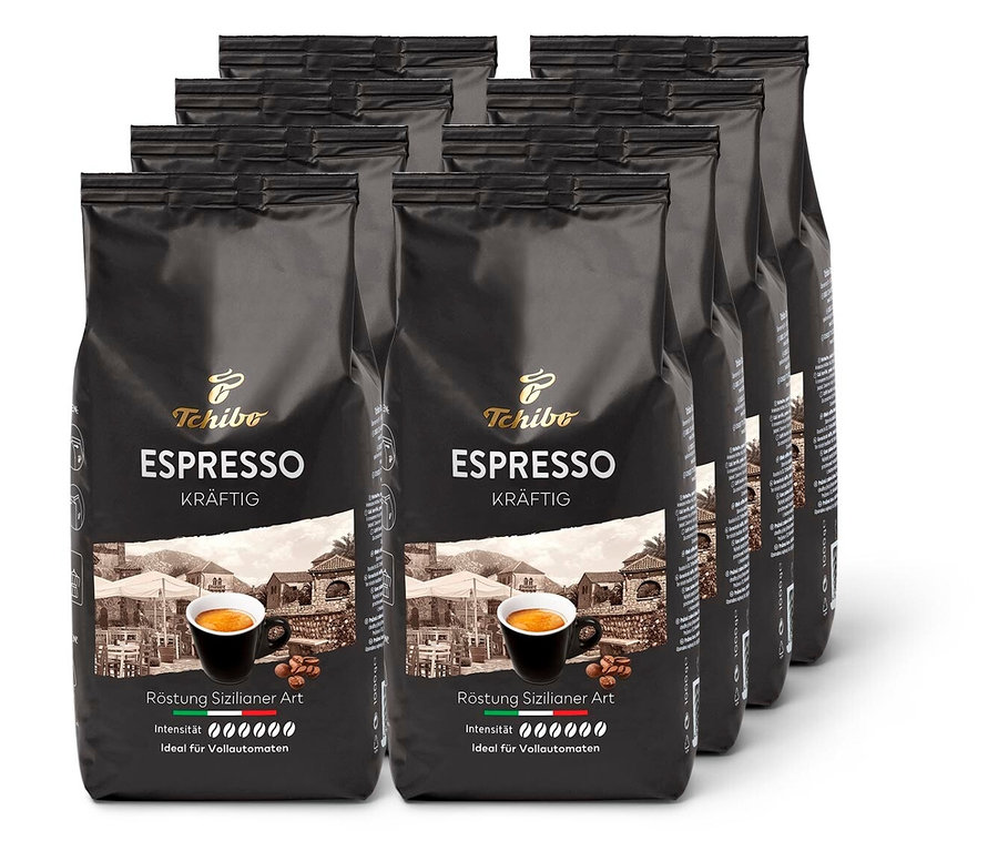 Espresso Kräftig - 8 x 1 kg Ganze Bohne