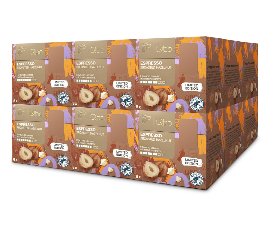 Qbo Flavoured Espresso Roasted Hazelnut - 144 Kapseln