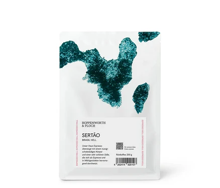 Eine Packung Hoppenworth &amp; Ploch - Sertao Espresso - 250 g Ganze Bohne.