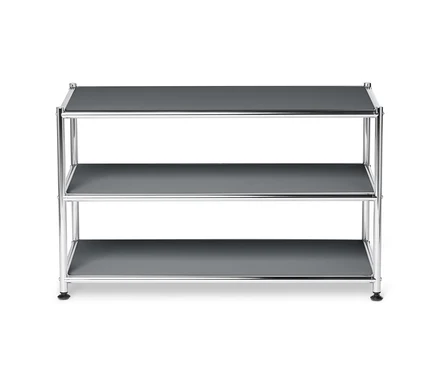 Grauer, offener Couchtisch Metall »CN3«.