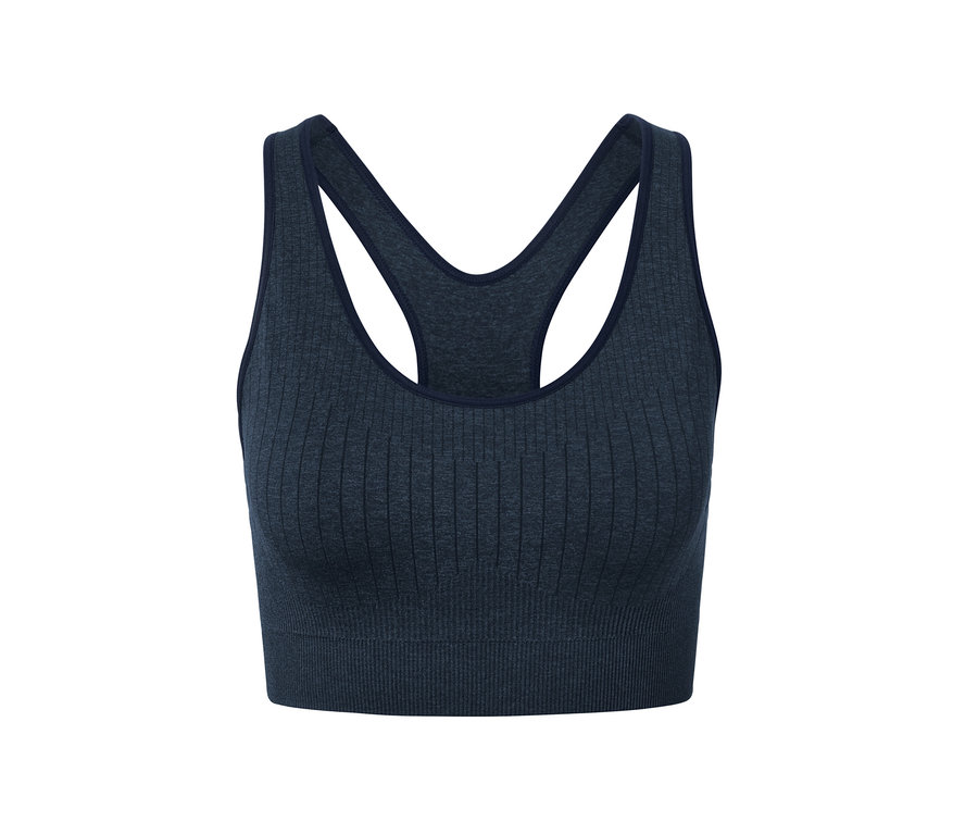 Dunkelblaues Seamless-Sport-Bustier.
