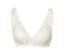 Detailansicht eines creme Softschalen-BHs.