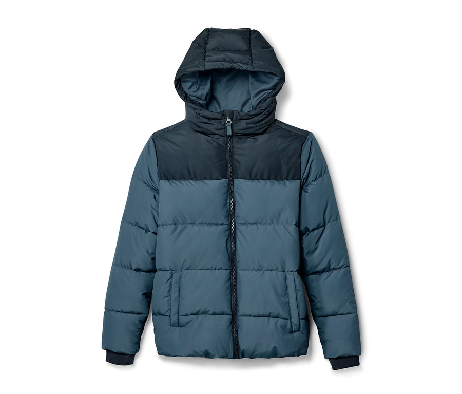 Blau-schwarze Kinder-Thermojacke.