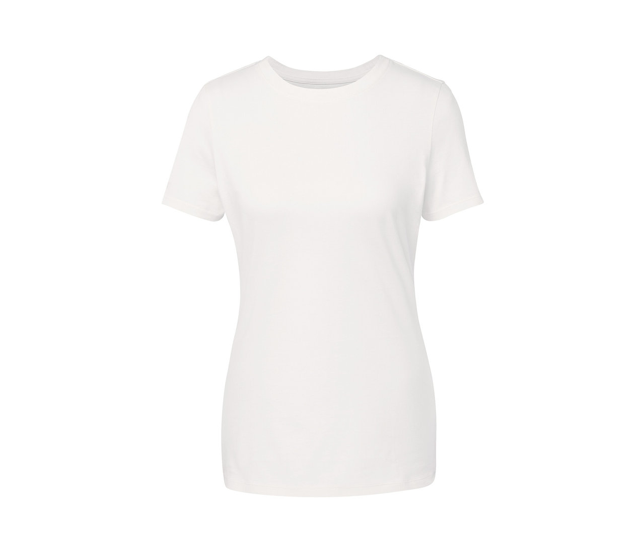 Weißes Basic T-Shirt.