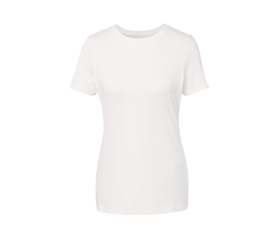 Weißes Basic T-Shirt.