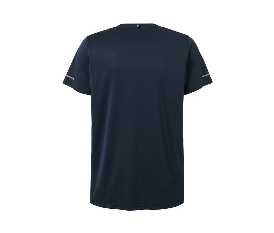 Detailansicht von hinten des Funktionsshirts in Navy.