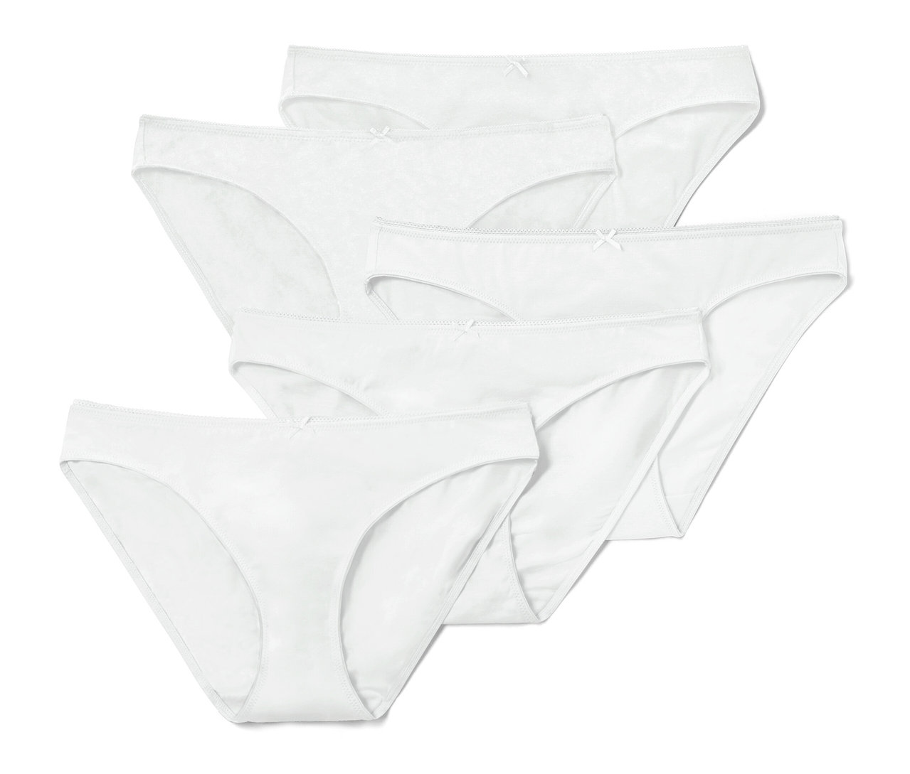 Fünf weiße Slips.