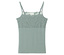 Helles, ärmelloses Top mit Spitzendetails am Ausschnitt und verstellbaren Trägern.