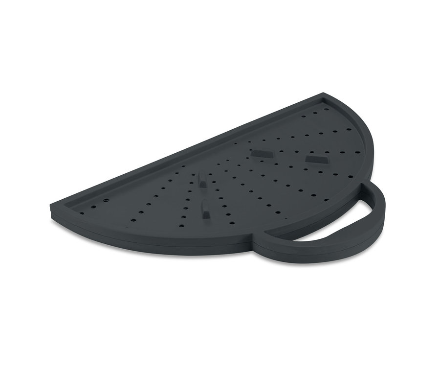 Grauer Küchen-Allrounder und 3-in-1-Pfannenspritzschutz.