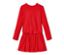 Rotes Jersey-Rippkleid.