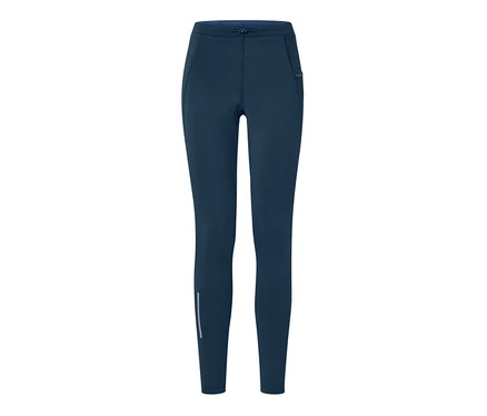 Dunkelblaue Thermo-Lauftight.